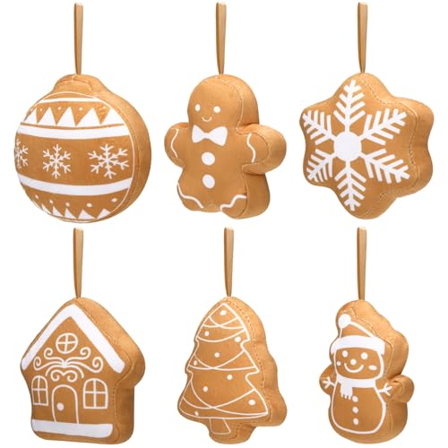 Peryiter Mini-Plüsch-Weihnachtsschmuck, niedliche Lebkuchen-Ornamente, Großpackung für Weihnachtsbaum, Dekoration, Strumpffüller, Geschenk, rustikale Hängedekoration für Weihnachten, Innenbereich Peryiter Mini-Plüsch-Weihnachtsschmuck, niedliche Lebkuchen-Ornamente, Großpackung für Weihnachtsbaum, Dekoration, Strumpffüller, Geschenk, rustikale Hängedekoration für Weihnachten, Innenbereich von Peryiter