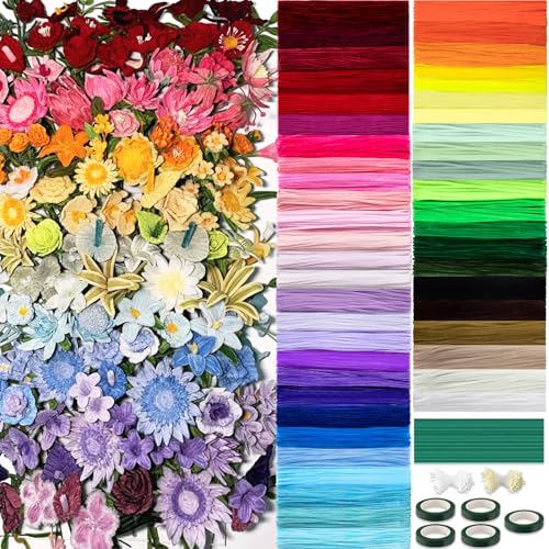Peryiter Pfeifenreiniger, flauschige Chenille-Stiele, Großpackung mit 100 Blumenstielen, 5 Klebeband und 720 Staubblättern für Bastelarbeiten, kreative Geschenkverpackungen, Party-Dekorationen, 30,5 Peryiter Pfeifenreiniger, flauschige Chenille-Stiele, Großpackung mit 100 Blumenstielen, 5 Klebeband und 720 Staubblättern für Bastelarbeiten, kreative Geschenkverpackungen, Party-Dekorationen, 30,5 von Peryiter