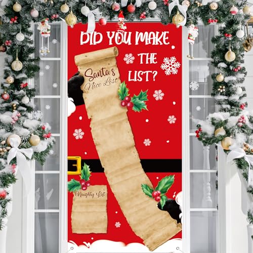 Peryiter Weihnachtstürabdeckung Dekoration Weihnachtsmann Haustür Abdeckung 180 x 89 cm Winter Hängendes Banner Weihnachtsmann Hintergrund für Urlaub Weihnachtsdekoration Peryiter Weihnachtstürabdeckung Dekoration Weihnachtsmann Haustür Abdeckung 180 x 89 cm Winter Hängendes Banner Weihnachtsmann Hintergrund für Urlaub Weihnachtsdekoration von Peryiter