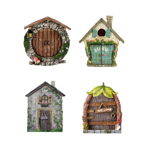 Pesderty Mini-Tür, Miniatur-Türstatue, Geeignet für, Gartentür, Baumskulptur Pesderty Mini-Tür, Miniatur-Türstatue, Geeignet für, Gartentür, Baumskulptur von Pesderty