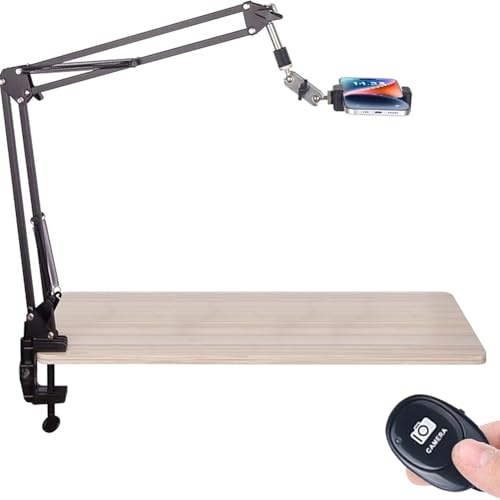 Pesderty Telefonhalter, zum Aufnehmen und Scannen, Geeignet für Schreibtische, Küchen, mit Clip zum Scannen Von Fotoalben Pesderty Telefonhalter, zum Aufnehmen und Scannen, Geeignet für Schreibtische, Küchen, mit Clip zum Scannen Von Fotoalben von Pesderty