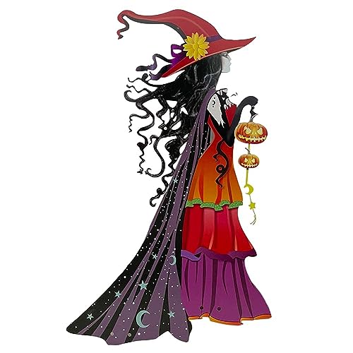 Pesfehhy 1 Stück Halloween-Hexe-Dekoration, Fantastische Kunstsammlung, Halloween, Innenhof, Garten, Rasen von Pesfehhy