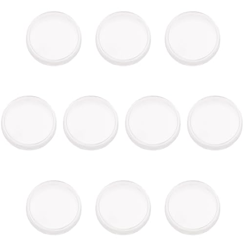 Pesfehhy 10 STK Kleine runde transparente Kunststoff-Muenzkapseln Box 25mm von Pesfehhy