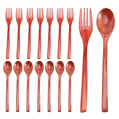 Pesfehhy 16 StüCk Gabeln Set Inklusive und Gabeln Japanisches Utensil Set Wiederverwendbar Hand Gefertigt von Pesfehhy