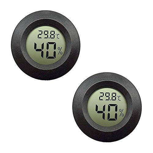 Pesfehhy 2-Packungen Hygrometer Thermometer Digitaler LCD Monitor Drinnen DraußEn Feuchte MessgeräT für Luftbefeuchter Luftentfeuchter von Pesfehhy