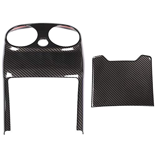 Pesfehhy 2 StüCk ABS Carbon für W205 C C- 2015-2018 Heck Klimaanlage LüFtungs Deckel Verkleidung von Pesfehhy