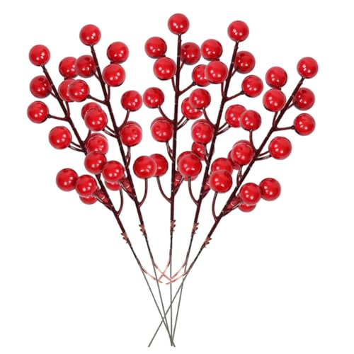 Pesfehhy 30 StüCk Weihnachtssimulationsbeere, 14 Beeren, Obst, Kirschpflanzen, Weihnachtsfeier, Dekoration, DIY-Geschenk Pesfehhy 30 StüCk Weihnachtssimulationsbeere, 14 Beeren, Obst, Kirschpflanzen, Weihnachtsfeier, Dekoration, DIY-Geschenk von Pesfehhy