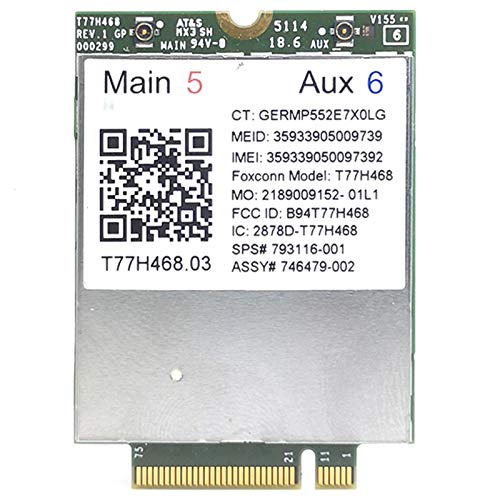 Pesfehhy 4G- LT4211 T77H468 GOBI5000 LTE/EV-DO/HSPA + WWAN-Karte : 793116-001 für LT4211 Elitebook 740 750 820 840 850 G2 / 810 G3 von Pesfehhy