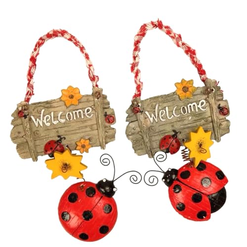 Pesfehhy Cartoon-Marienkäfer-Blumen-Willkommenskarte, Süßes Zahlenornament, Haustürdekoration, Sonnenblume, Listing-Schild, Basteln Pesfehhy Cartoon-Marienkäfer-Blumen-Willkommenskarte, Süßes Zahlenornament, Haustürdekoration, Sonnenblume, Listing-Schild, Basteln von Pesfehhy