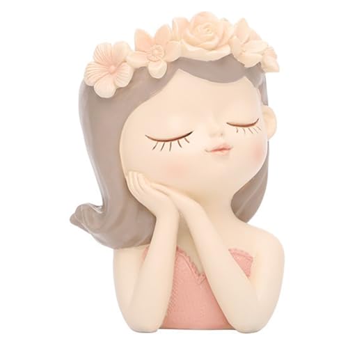 Pesfehhy Kleines Feen-Sukkulenten-Topf-Set mit Drainageloch, 10,2 cm Großer Kaktustopf für Den Innenbereich, Einzigartige, Niedliche Blumenvasen, Einfache Installation. von Pesfehhy