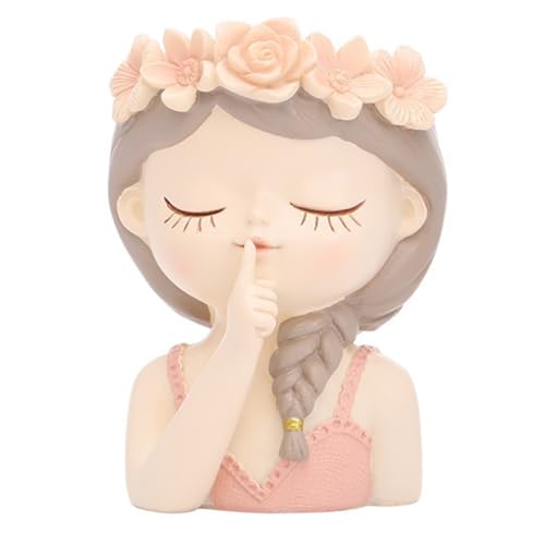 Pesfehhy Kleines Feen-Sukkulenten-Topf-Set mit Drainageloch, 10,2 cm Großer -Topf für Den Innenbereich, Einzigartige, Niedliche Blumenvasen, Dekore, Langlebiges B von Pesfehhy