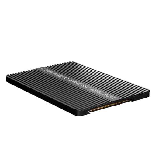 Pesfehhy M.2 (NGFF) NVMe SSD auf U.2 (SFF-8639) 2,5-SSD-Adapter mit Wärmeleitpad, Konvertieren Von M.2 NVMe SSD in U.2, Nicht für SATA, Langlebig, Einfach zu Verwenden von Pesfehhy