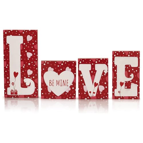 Pesfehhy Romantische Herzförmige Buchstabenblöcke Aus zum Valentinstag, Dekoratives Schild, Kaminsims-Ornamente, Romantische Dekoration Pesfehhy Romantische Herzförmige Buchstabenblöcke Aus zum Valentinstag, Dekoratives Schild, Kaminsims-Ornamente, Romantische Dekoration von Pesfehhy