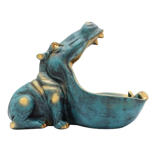 Pesfehhy -Statue für Zuhause, Figur Aus Kunstharz, Lustige Süßigkeitenschale, Schlüsselschale, Skulptur mit Großem Mund, Tisch-Kunstdekoration A von Pesfehhy