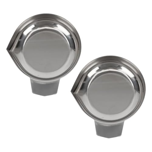 Pesfehhy Waage mit Wägeschiffchen, 2 Stück, Wägeschiffchen, Waagenschale Aus Edelstahl, Wägeplatte, Laborschale, Behälter, Gewichtsschale Pesfehhy Waage mit Wägeschiffchen, 2 Stück, Wägeschiffchen, Waagenschale Aus Edelstahl, Wägeplatte, Laborschale, Behälter, Gewichtsschale von Pesfehhy