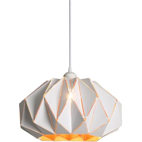 Industrial Pendelleuchte Mit Dimmfunktion,Batteriebetrieben Hängelampe mit Fernbedienung,Ohne Stromanschluss Hängelampen mit wiederaufladbare LED-Lichtquelle, nicht festverdrahtete Installation.(White von Peskoe