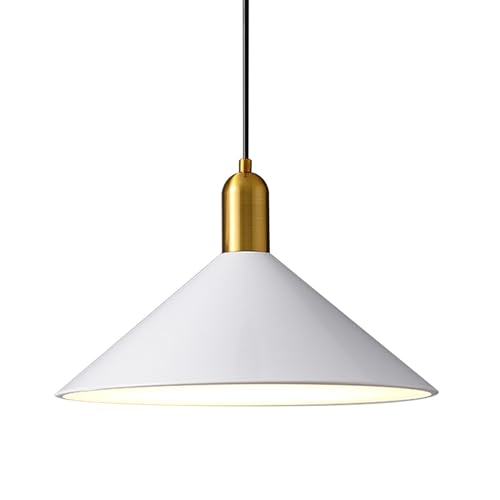Peskoe Retro Pendelleuchte mit batterie, Batteriebetrieben Hängelampe Vintage Industrial Style Metall Deckenleuchte,Ohne Stromanschluss Hängelampen mit Fernbedienung Mit Dimmfunktion.(White) von Peskoe