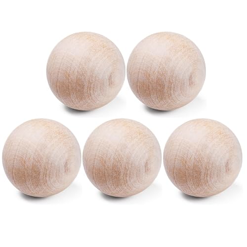 5pcs Holzkugeln 2 Zoll Naturhandwerksbällchen Leicht und leicht zu kontrollieren wiederverwendbare Feldhockeyball für Ice Street Hockey Play Drills DIY Craft Projects, Sport 5pcs Holzkugeln 2 Zoll Naturhandwerksbällchen Leicht und leicht zu kontrollieren wiederverwendbare Feldhockeyball für Ice Street Hockey Play Drills DIY Craft Projects, Sport von Pesoncarl