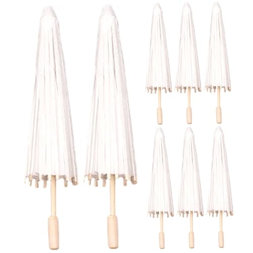 8pcs Papierschirme, klassischer chinesischer weißer Papierschirm 16 Zoll DIY Kleine Malerei Dekoratives Öl Parasol für Hochzeitshandwerksfoto -Requisiten Kunstausstellung, Photobooth Requisiten 8pcs Papierschirme, klassischer chinesischer weißer Papierschirm 16 Zoll DIY Kleine Malerei Dekoratives Öl Parasol für Hochzeitshandwerksfoto -Requisiten Kunstausstellung, Photobooth Requisiten von Pesoncarl