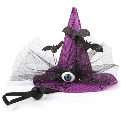 Pesoncarl Hund Halloween Kostüme gruseliger Haustier Hexenhut mit Augapfel & Bat 4.72X5.9 Katzenhüte mit verstellbaren Kinngurt Katzen Halloween Kostüme für Hund und Accessoires Pesoncarl Hund Halloween Kostüme gruseliger Haustier Hexenhut mit Augapfel & Bat 4.72X5.9 Katzenhüte mit verstellbaren Kinngurt Katzen Halloween Kostüme für Hund und Accessoires von Pesoncarl