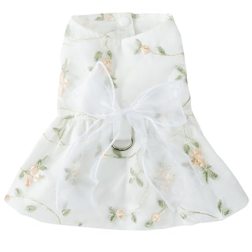 Hundrock, bestickte Bowknot -Hundprinzessinkleid, atmungsaktive dünne Haustierkleidung für Hochzeits Geburtstagsfeier, Kostüme Hundrock, bestickte Bowknot -Hundprinzessinkleid, atmungsaktive dünne Haustierkleidung für Hochzeits Geburtstagsfeier, Kostüme von Pesoncarl