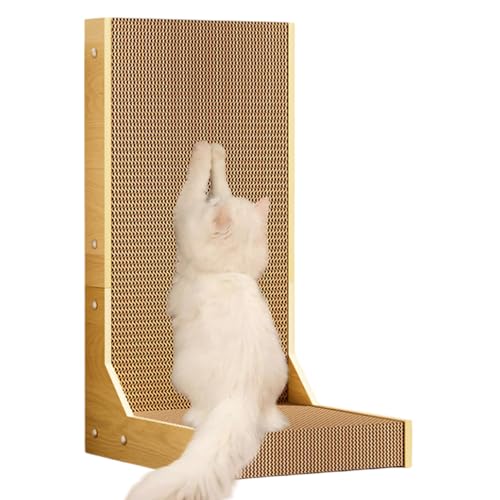 L-förmige Katzenkratzer, 20 Zoll Höhe Katzenkratzen schützen Möbel Wellpapier attraktives Spielzeug für Haustiere in Innenräumen L-förmige Katzenkratzer, 20 Zoll Höhe Katzenkratzen schützen Möbel Wellpapier attraktives Spielzeug für Haustiere in Innenräumen von Pesoncarl