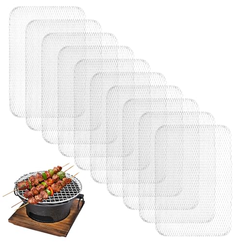 Pesoncarl 10pcs Einweggrillgitter, 15 x 12 Zoll Nicht-Stick-Aluminium-Grillnetz für Camping-Barbeque-Picknicks im Freien, Gitter Gitter Pesoncarl 10pcs Einweggrillgitter, 15 x 12 Zoll Nicht-Stick-Aluminium-Grillnetz für Camping-Barbeque-Picknicks im Freien, Gitter Gitter von Pesoncarl