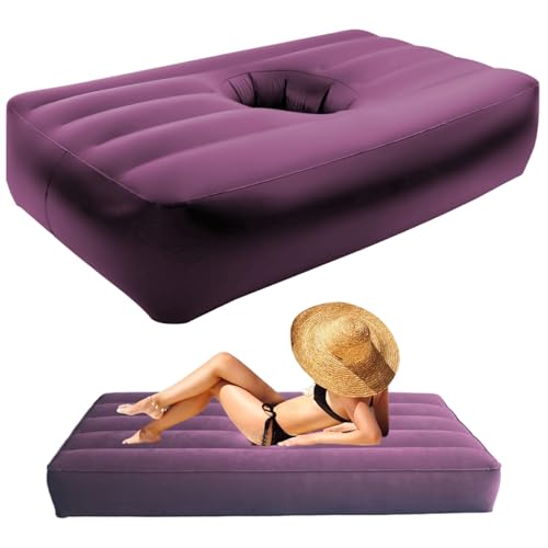 Pesoncarl BBL Matratze mit Loch nach der Operation, 79 x 43 x 11 Zoll Ergonomie weicher PVC aufblasbarer BBL -Stuhl, Faltbare Luftmatratze für Hauscamping -Reisen im Innenbereich im Freien Freien von Pesoncarl