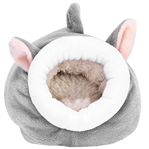 Pesoncarl Hamster Bett warm Hamster Hängematte Bequeme Meerschweinchenbett weiche Plüsch -Meerschweinchen -Versteck mit abnehmbarem Baumwollpolster Hangable kleine Tierhöhle für kleine Haustier von Pesoncarl