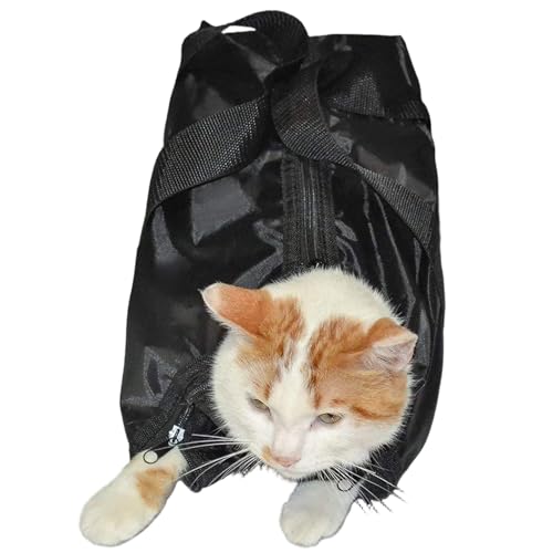 Pesoncarl Katzenpflegertasche, tragbarer atmungsaktives Mesh -Katzenduschbeutel mit Griff und Reißverschluss, kein Kratzer beißenden Zurückhaltungsbeutel für das Waschen von Nagelschneiden Pesoncarl Katzenpflegertasche, tragbarer atmungsaktives Mesh -Katzenduschbeutel mit Griff und Reißverschluss, kein Kratzer beißenden Zurückhaltungsbeutel für das Waschen von Nagelschneiden von Pesoncarl