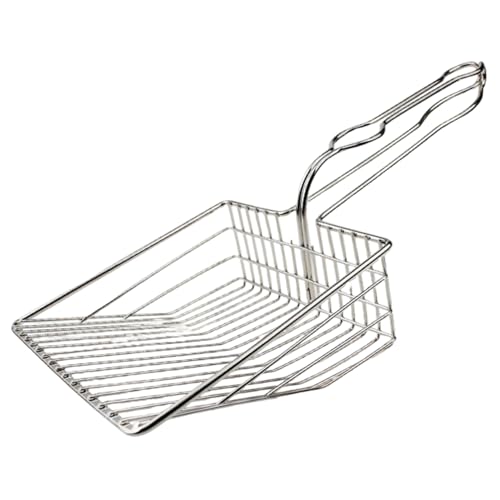 Pesoncarl Katzenstreu Schaufel großer und Schwerer Eisenstrauder-Schaufel mit ergonomischem Griff Easy Wäschehocken-Out-Kochschugel für Zuhause, Scoops Pesoncarl Katzenstreu Schaufel großer und Schwerer Eisenstrauder-Schaufel mit ergonomischem Griff Easy Wäschehocken-Out-Kochschugel für Zuhause, Scoops von Pesoncarl