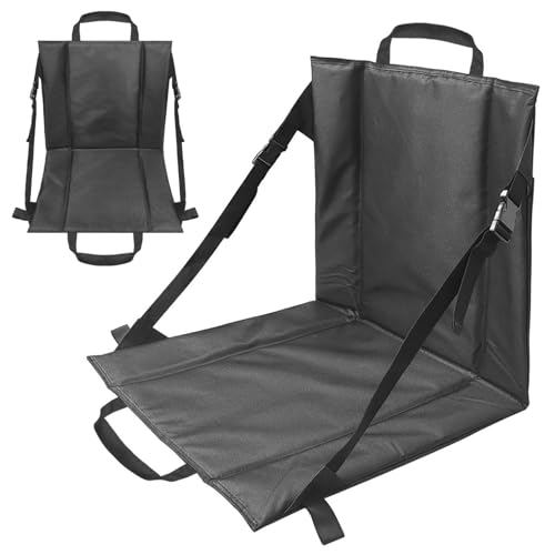 Pesoncarl Stadionsitze, Faltbarer Anti-Dirt-Bleacher-Stuhl tragbare leichte Oxford-Stoffpolstertaschen mit Kissen und Schultergurt für Outdoor-Sportveranstaltungen Capming von Pesoncarl