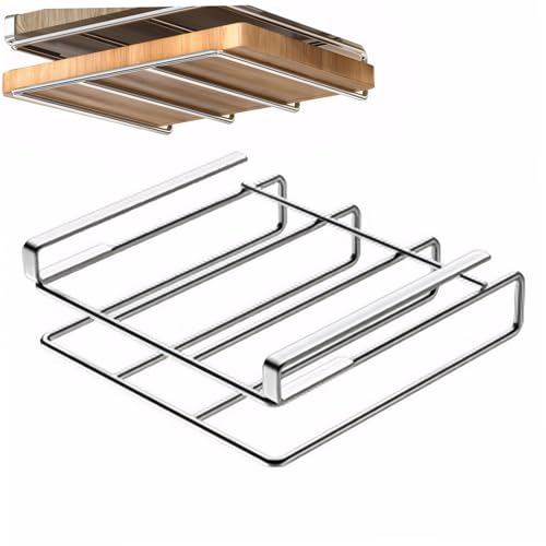 Unter Schrank Schneidebretthalter aus rostfreiem Stahl poliertes Schneidebrett Rack Stanzfreies glattes horizontales Horizontal-Schneidebretthügel ohne Pfanne Deckel, Auflaufdeckel, Auflaufdeckel Unter Schrank Schneidebretthalter aus rostfreiem Stahl poliertes Schneidebrett Rack Stanzfreies glattes horizontales Horizontal-Schneidebretthügel ohne Pfanne Deckel, Auflaufdeckel, Auflaufdeckel von Pesoncarl