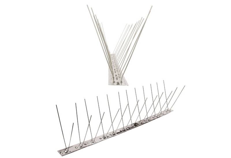 PestSystems Taubenspikes 1 Meter (2 x 0,5m) Taubenspikes 2-reihig auf V2A-Flexleiste von PestSystems