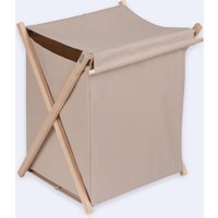 Wäschesammler Aus Baumwollstoff. Farbe Dunkel Beige. Birkerahmen Wäschesammler Aus Baumwollstoff. Farbe Dunkel Beige. Birkerahmen von Pesuliisu