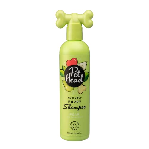 PET HEAD Welpenshampoo 300 ml, Mucky Puppy, Birnenduft, Pflegt und beruhigt das Fell Ihres Hundes, Hypoallergen, pH-neutral, Vegan & tierversuchsfrei, Sanfte Formel für Hunde und Welpen ab 8 Wochen von Company of Animals