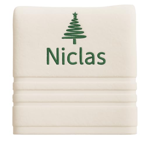 Baum Personalisiertes Handtuch mit Namen Schön gestickter Name Handbadetuch 100% Baumwollhandtuch Personalized Custom Towel with Name (100 x 50 cm, Baum) von Pet-Jos