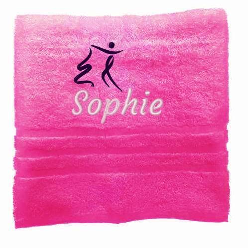 Gymnastik Personalisiertes Handtuch mit Namen Schön gestickter Sport Name Handbadetuch 100% Baumwollhandtuch Sportliche Motive Personalized Custom Towel with Name (100 x 50 cm, Gymnastik) von Pet-Jos