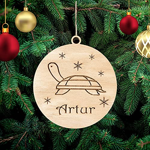 Pet-Jos Personalisierte Schildkröte Weihnachtsbaumschmuck Haustier Christbaumschmuck mit Schildkröte Namen Weihnachtsdeko Ornament Weihnachtsdeko aus Holz Weihnachtsbaum Pet-Jos Personalisierte Schildkröte Weihnachtsbaumschmuck Haustier Christbaumschmuck mit Schildkröte Namen Weihnachtsdeko Ornament Weihnachtsdeko aus Holz Weihnachtsbaum von Pet-Jos