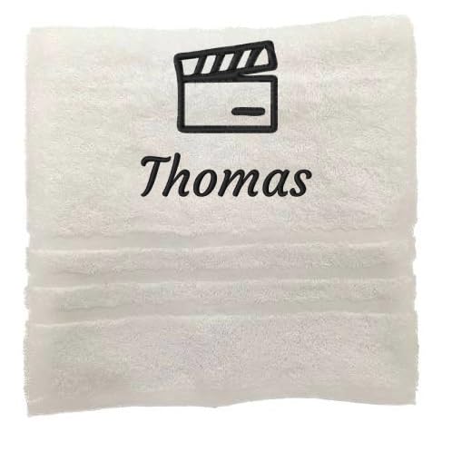 Personalisiertes Handtuch mit Namen Schön gestickter Anstellung Name Handbadetuch 100% Baumwollhandtuch Personalized Custom Towel with Name (140 x 70 cm, Direktor) von Pet-Jos