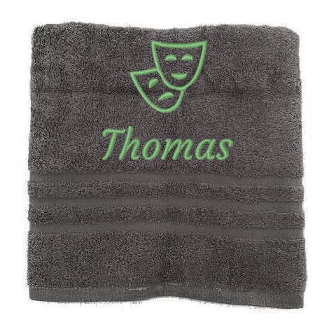 Personalisiertes Handtuch mit Namen Schön gestickter Anstellung Name Handbadetuch 100% Baumwollhandtuch Personalized Custom Towel with Name (140 x 70 cm, Schauspieler) von Pet-Jos