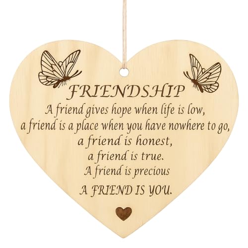 Pet-Jos Gift for Friend Holzschild Geschenk für sie Geschenk für Ihn Friendship Holzschild Herz Schild Dekoschild 10 x 10 cm Spruch Geschenk Holz Geschenk für Freunde Pet-Jos Gift for Friend Holzschild Geschenk für sie Geschenk für Ihn Friendship Holzschild Herz Schild Dekoschild 10 x 10 cm Spruch Geschenk Holz Geschenk für Freunde von Pet-Jos