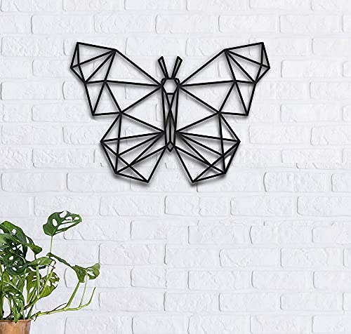 Schmetterling Wanddeko Holz Schmetterling Wanddekoration Schmetterling Butterfly Deko Wall Art Geometrische Ornamente Minimalistische Wandkunst Hängende Dekoration von Pet-Jos