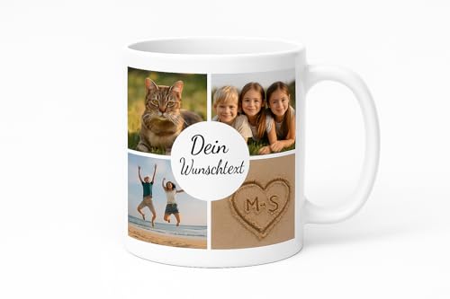 Tasse Personalisiert mit Foto Bedruckt Fototasse gestalten Tassen individuell mit eigenem Bild, Fototasse mit Wunschtext, Tasse selbst individuell gestalten von Pet-Jos