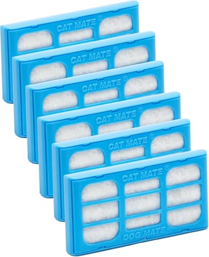 Cat Mate und Dog Mate Filterpatronen (6er-Pack) — geeignet für alle Cat Mate-, Dog Mate- und Closer Pets Fontänen von Cat Mate