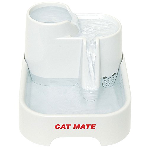 Cat Mate Springbrunnen für Katzen und kleine Hunde, dreistöckig, weiß von Pet Mate