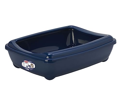 Katzentoilette mit Rahmen 57cm, Gr. XL, dunkelblau, P-KITTYTRAY-XL-BL von Pet-Nova