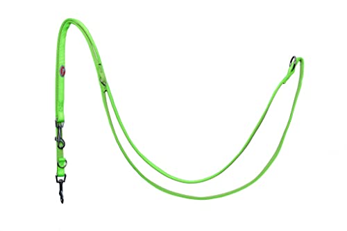 Verstellbare Nylon-Leine mit Neoprenfutter 1,5cm x 240cm,hellgrün, L-NEO-Adjust-LightGreen-S von Pet Nova