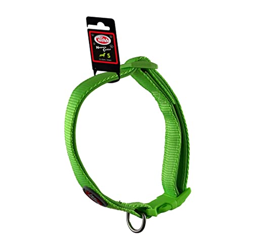 Verstellbares Nylonhalsband mit Neoprenfutter Neoprene Comfort Größe S - 1,5cm (25cm-40cm), hellgrün, CO-NEO-LightGreen-S von Pet Nova