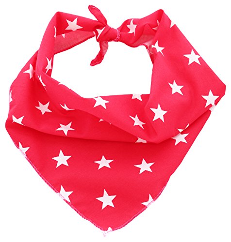 Pet Pooch Boutique Star Bandana für Hunde, Größe S/M, Rot von Pet Pooch Boutique